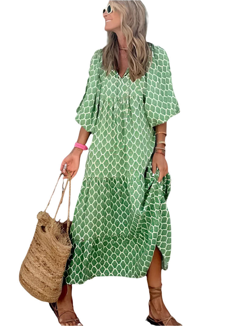 Glory - Effortless Boho Chic Women's Summer Dress with Flowing Silhouette