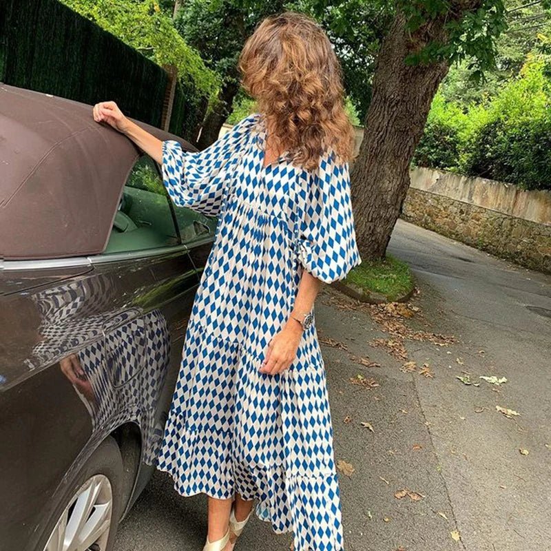 Glory - Effortless Boho Chic Women's Summer Dress with Flowing Silhouette