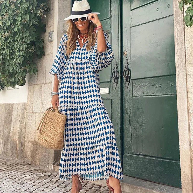 Glory - Effortless Boho Chic Women's Summer Dress with Flowing Silhouette