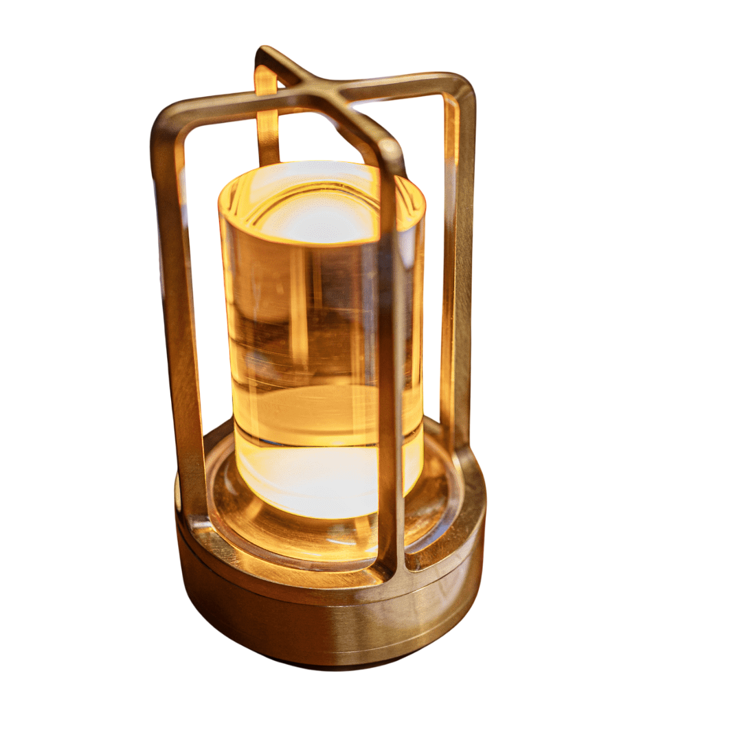 ShineCrate - Elegant Crystal Lantern for Cozy Illumination