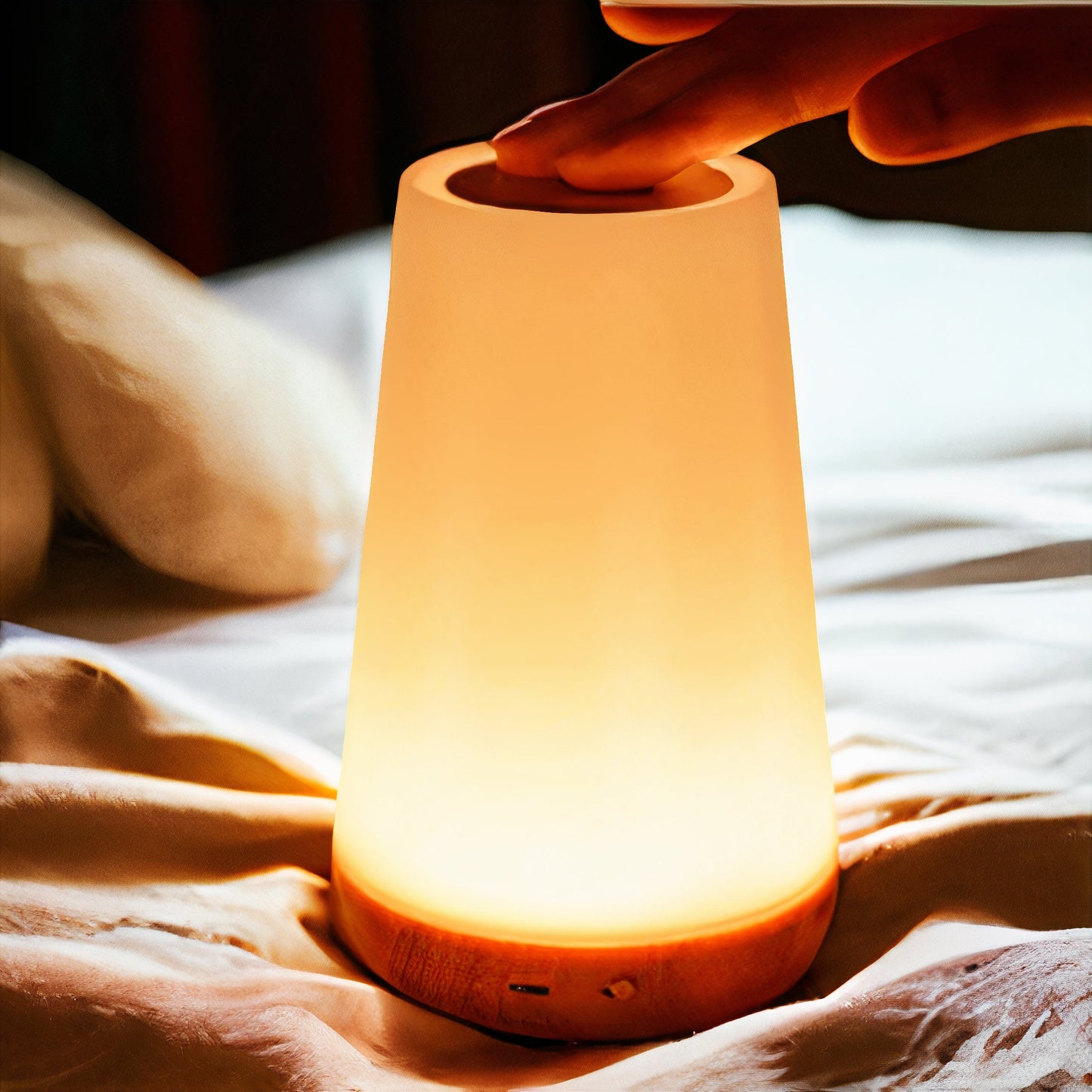 GlowCraze - Modern Touch Night Light Lamp with Warm Cozy Glow