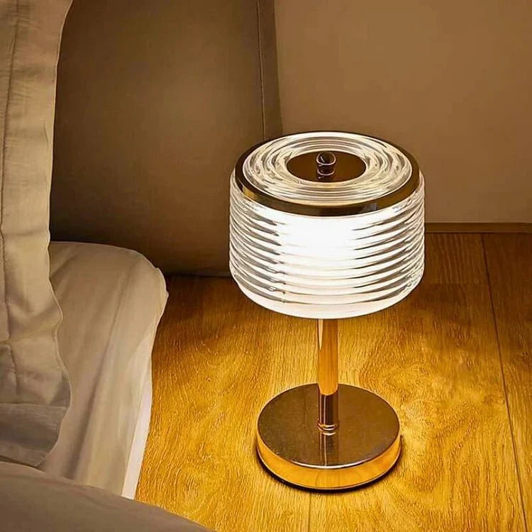 LumoField - Elegant Fata Glass Table Lamp for Cozy Ambiance