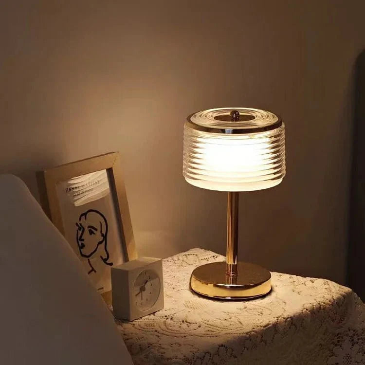 LumoField - Elegant Fata Glass Table Lamp for Cozy Ambiance