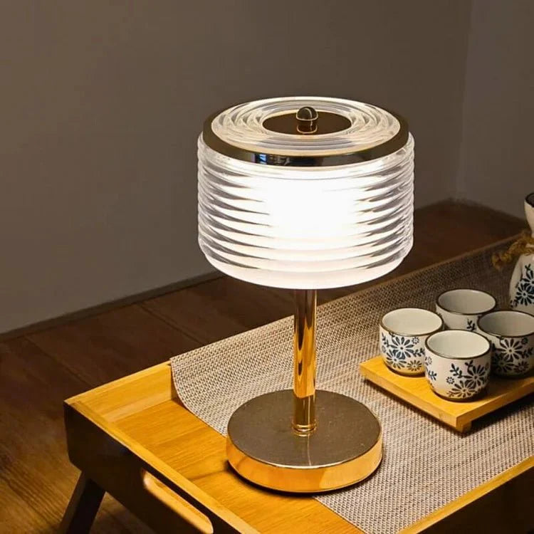 LumoField - Elegant Fata Glass Table Lamp for Cozy Ambiance