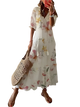 Golda - Floral Print Women's Maxi Dress for Summer Outings