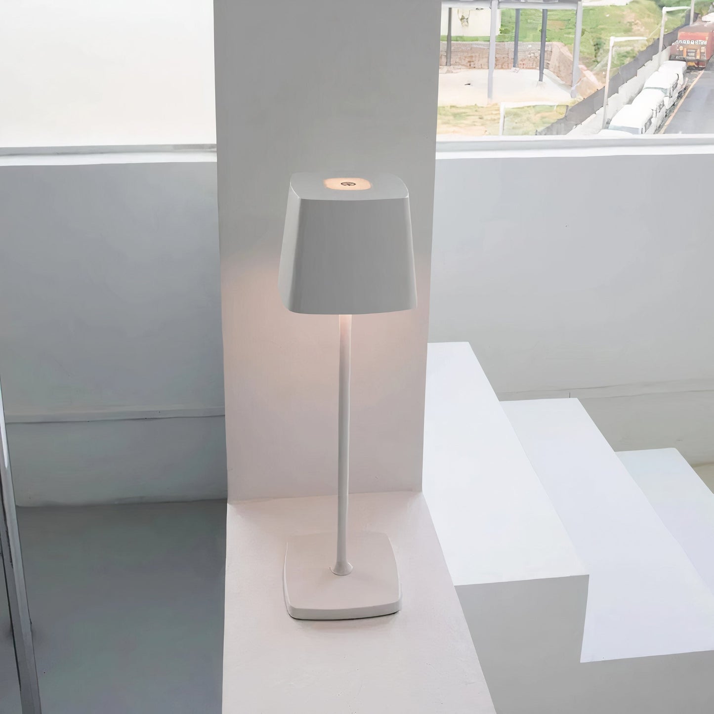 GlowPetal - Sleek Minimalist Table Lamp for Modern Home Decor