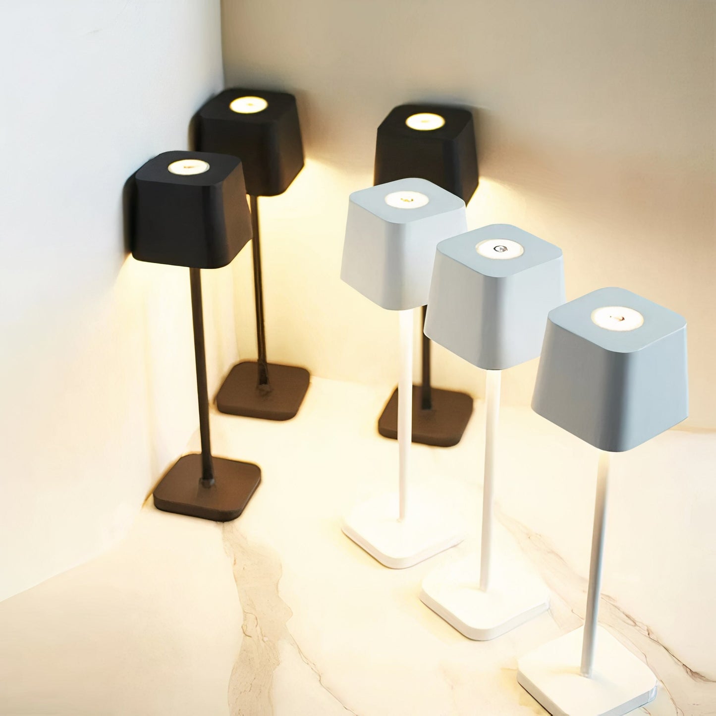 GlowPetal - Sleek Minimalist Table Lamp for Modern Home Decor