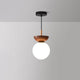 AuraCove - Minimalist Japanese Ceiling Light with Natural Wood Design