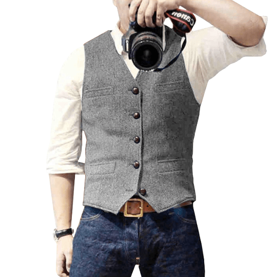 Amir - Stylish Men's Blazer Vest for Effortless Layering