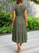 Leana - Flowing A-Line Midi Dress for Elegant and Comfortable Style