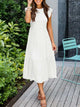 Leana - Flowing A-Line Midi Dress for Elegant and Comfortable Style