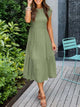 Leana - Flowing A-Line Midi Dress for Elegant and Comfortable Style