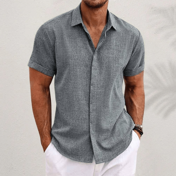 Yannis - Breathable Short Sleeve Shirt for Casual and Smart Style