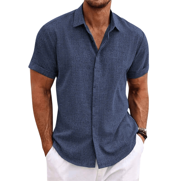Yannis - Breathable Short Sleeve Shirt for Casual and Smart Style