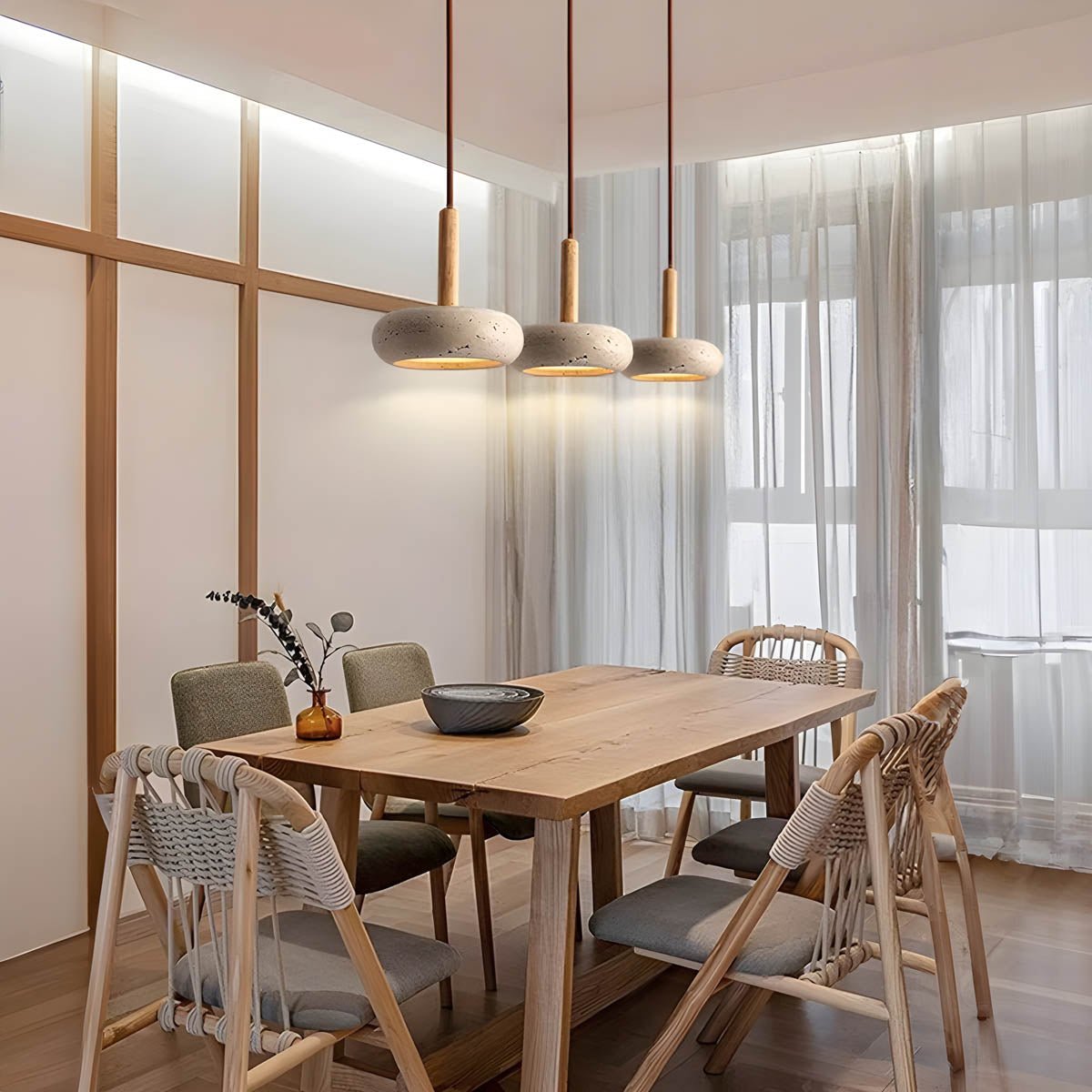 SparkRoot - Wabi-Sabi Pendant Light with Natural Aesthetic and Soft Glow