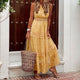 Walburga - Boho Lace Maxi Dress with Vintage Flair and Flowing Cut