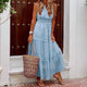 Walburga - Boho Lace Maxi Dress with Vintage Flair and Flowing Cut