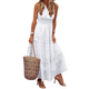 Walburga - Boho Lace Maxi Dress with Vintage Flair and Flowing Cut