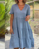 Tessa - Lightweight Flowing V-neck Dress for Casual Elegance