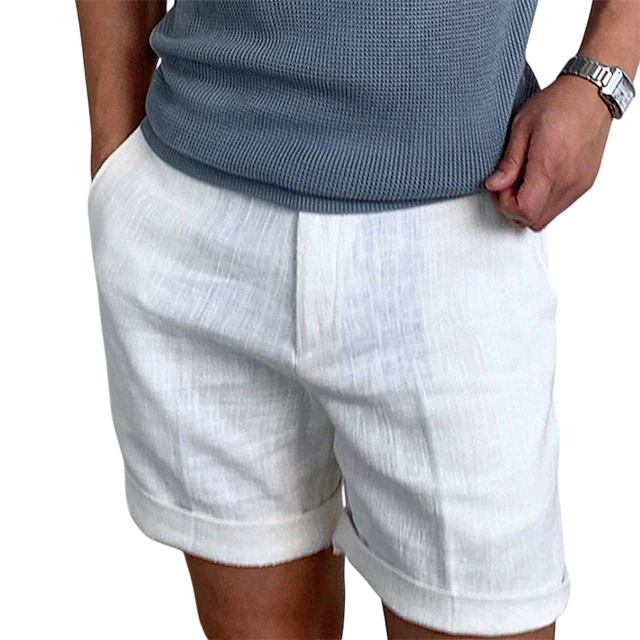Amis - Relaxed Men's Linen Shorts for Summer Comfort