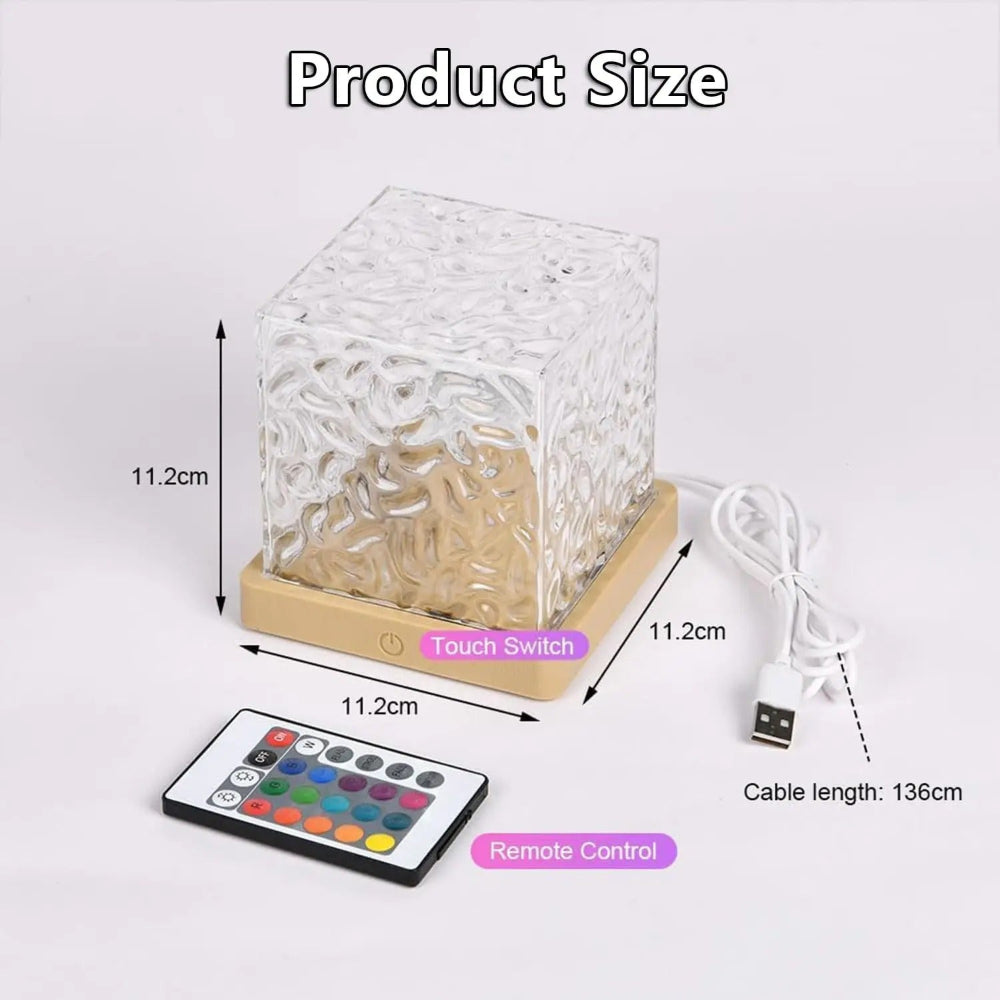 Decovista - Ocean Wave Projector Lamp With 16 Colors And Remote