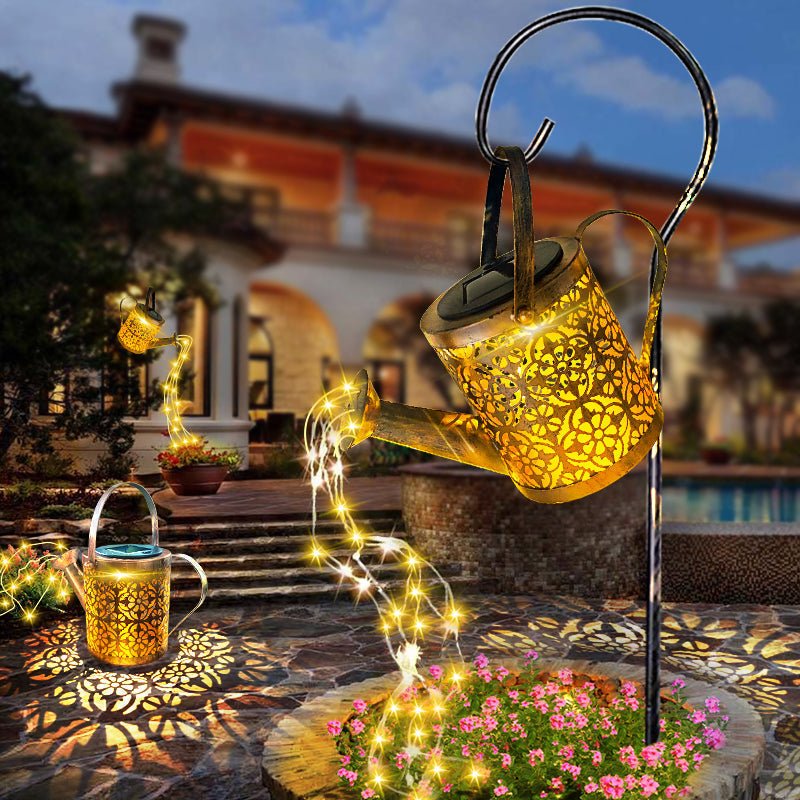 Glowvia - Enchantedcan Solar Powered Lantern Watering Can Garden Light