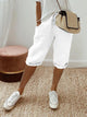 Kalani - Womens Cotton Linen Shorts Breathable Comfort