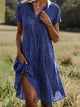 Poppy - Casual Floral Dress with Lapels and Timeless Charm
