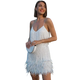 Idella - Stylish Cocktail Dress with Trendy Fringe Design