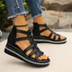 Elli - Rhinestone Wedge Sandals for Women Comfortable
