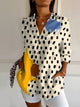 Océane - Effortless Floral Breeze Button-Up Shirt for Elegant Style