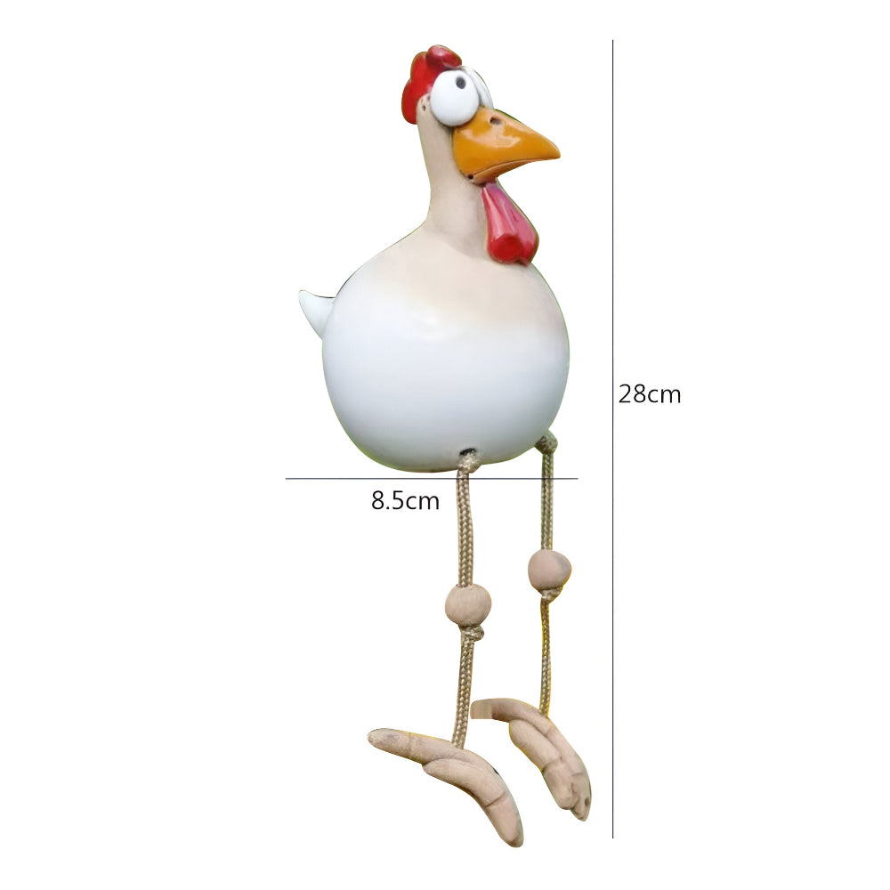Planora - Funny Large Eyed Chicken Garden Statue Outdoor Decor