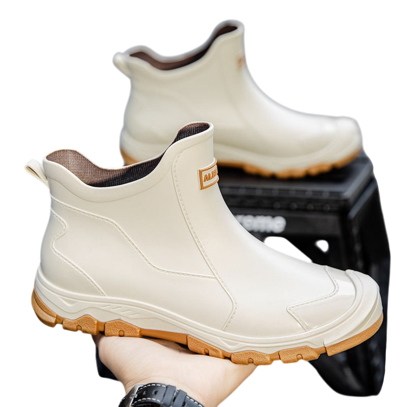 Roger - Mens Waterproof Rubber Boots With Slip Resistant Sole