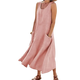 Summer - Relaxed Fit Linen Dress Perfect for Summer Days