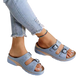 Scout - Breathable Adjustable Women's Leather Sandals with Arch Support