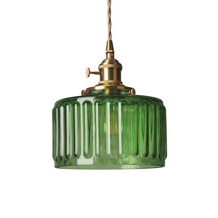 Luxano - Vintage Crystal Pendant Lamp Elegant Cylinder Glass Home
