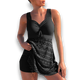 Selma - Figure Flattering Swim Dress With Built In Shorts