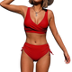 Rosemarie - Wrap Bikini Top With Wide Straps High Waist Side Tie