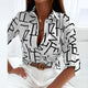 Judith - Vibrant Geometric Print Blouse for Effortless Style