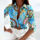 Judith - Vibrant Geometric Print Blouse for Effortless Style
