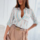 Judith - Vibrant Geometric Print Blouse for Effortless Style