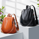 Harlow - Stylish Anti-theft Leather Backpack for Safe Travel